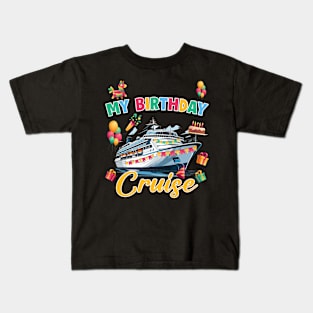 Birthday Cruise Crew Brother Cruising Family Gift For Men Father day Kids T-Shirt